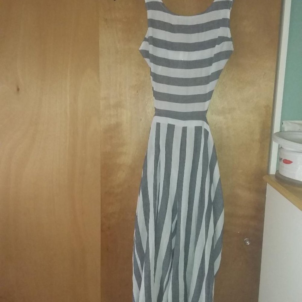 Striped Wide Leg Romper